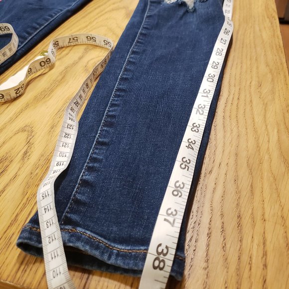 American Eagle 28x28 dark wash distressed hi rise jegging next level str… - Picture 5 of 12